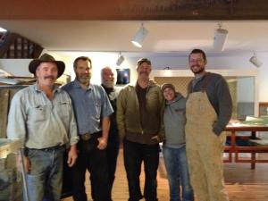 Sierra County Road Crew helps out: Bill Epps, Bryan Davey, Mark Daigle, Dean Fischer, Sarah Berndt, and Adam Daigle