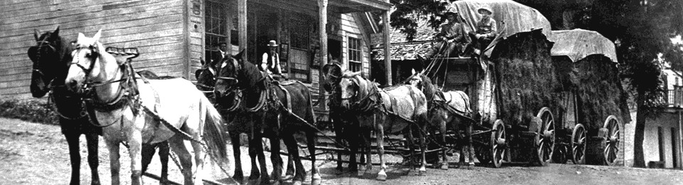 Hay Wagon from Sierra Valley Stops in Sierra City